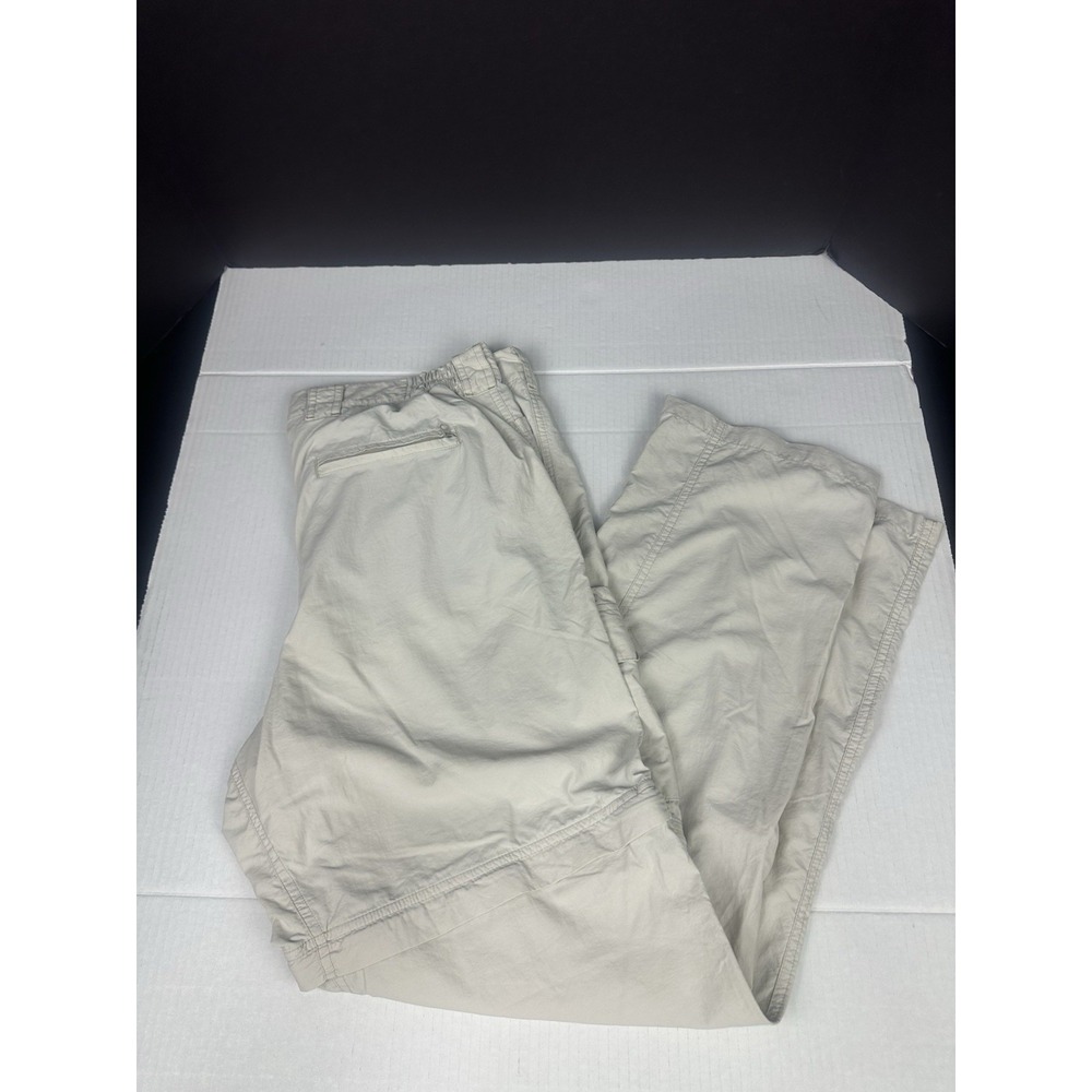 ExOfficio Pants Mens 36x31 Beige Convertible Zip-Off Hiking Outdoor Cargo Trail